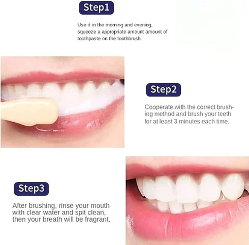 YG LianKai 2PC Niacinamide Toothpaste, Niacinamide Whitening Toothpaste, Intensive Nicotinamide White Teeth, Fresh
