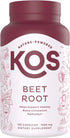 KOS Organic Beet Root Capsules 1500mg - Natural Nitric Oxide Booster, 180 Capsules for Healthy Active Lifestyle