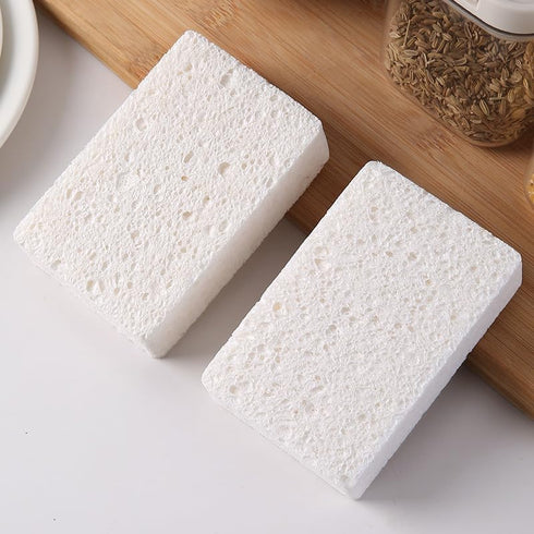 12-Pack Non-Scratch Scrub Sponges | Sponges for Dishes and Kitchen Cleaning | White