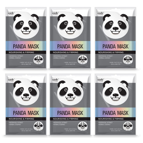 Epielle Panda Character Skincare Sheet Masks, Animal Spa Mask for All Skin Types, Spa Gifts for Women