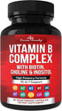 Divine Bounty Super B Complex Vitamins - All B Vitamins Including B12, Support Healthy Energy Metabolism