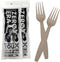 Zero Era Bio-Based Disposable Fork, 20 Count | Tea Fiber Fork, Plastic-Free Cutlery |