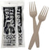 Zero Era Bio-Based Disposable Fork, 20 Count | Tea Fiber Fork, Plastic-Free Cutlery |