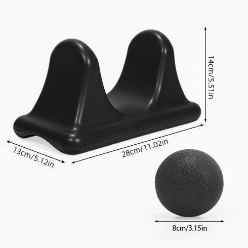 Set 2-in-1 Psoas Muscle Release Tool & Peanut Massage Ball Deep Tissue Hip Flexor Massager for Back & Glute Tension