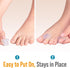 5 STARS UNITED Toe Spacers for Men & Women, 4 Big and 2 Pinky Gel Separators for Overlapping Toes, Clear