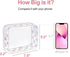 PACKISM TSA Approved Toiletry Bag - Clear Waterproof Makeup Bag, Travel Cosmetic Bag for Women, 3 Pack