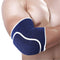 Workouty 1 Pair Compression Elbow Pads - Arm Brace Support Fitness Protector for Volleyball Basketball (Blue)