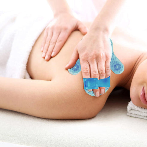 Handheld Massage Ball for Muscle Back Neck Joint Foot Shoulder Leg Pain Relief - Palm Shaped Massage Tool with Roller