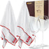 Premium Glass Polishing Cloth 23.5" x 20" (2 Pack) - Streak and Lint Free Large Polishing Cloth for Glassware, Best