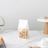 Roppolo 100 Pcs Bread Bags with Tin Tie, Loaf Bags Made Of White