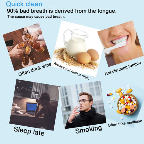 New Version Tongue Scraper Cleaner for Adults & Kids, Medical Grade Metal Brushes for Fresh Breath (4 pcs)