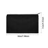 meekoo 16 Pack Canvas Blank Cosmetics Bags, Plain Zipper Makeup Pouch for Travel and Storage (S, Black)