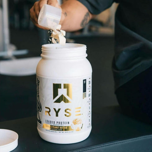 Ryse Loaded Protein Powder, 25g Whey Protein Isolate & Concentrate, Low Carbs & Sugar