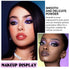 evpct 9 Colors Eye Shadow Palette, Purple Pink Lavender Glitter Shimmer Matte, Highly Pigmented Waterproof