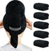 HOMEXCEL Black Microfiber Hair Towels, 5 Pack, 40 x 20 Inches - Super Soft & Absorbent for Hair Care