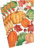 Caspari Pumpkin Field Paper Guest Towel Napkins in White - Four Packs