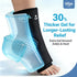 Pack Hilph Ankle Heel Ice Wrap for Plantar Fasciitis with Massage Ball, FSA Eligible Thickened Gel Cold Therapy Sleeve