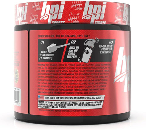 BPI Sports 1.M.R Vortex Pre Workout Powder, Non Habit Forming, Sustained Energy & Nitric Oxide Booster, 5.3 Ounce
