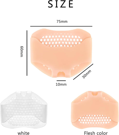 7Pairs Metatarsal Pads,Ball of Foot Cushions Reusable Breathable and Soft Gel Forefoot Pads Foot Sleeve Pad,Mortons Neuroma,Relief Pain and Prevent Pain for Men and Women to Dance,Running,Work
