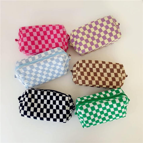 XPONNI Small Cute Makeup Bag, Y2K Accessories Aesthetic Cosmetic Bag for Purse