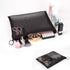patu Zipper Mesh Bags, Size L/A5, 5 Pieces, Black Beauty Makeup Cosmetic Organizer, Travel Toiletry Kit