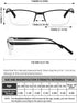 LUFF 4PCS Anti-Blu-Ray Reading Glasses, UV400 Sun Readers with Spring Hinges (1.75X)