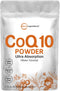 Micro Ingredients Water Soluble COQ10 Supplement - 50 Grams - 200mg Per Serving in Powder Form - Vegan Friendly Heart