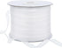250 Yards 1/4 Inch Narrow Sheer Organza Chiffon Ribbon for Crafts Making, Gift Wrapping (White)