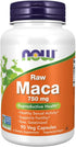 NOW Supplements Maca 750 mg Raw, 90 Veg Capsules for Reproductive Health*