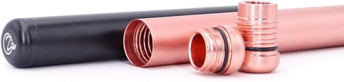 OZCHIN Aluminum Metal Tube Container, 4.5-inch Fits King Size, Airtight for Traveling