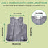 Unisex Adult Bibs with Sleeves, Washable & Reusable Clothing Protector with Optional Crumb Catcher Adjustable Collar