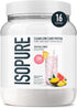 Isopure Clear Whey Isolate Protein Powder, Tropical Punch, Lactose Free, Gluten Free, 20g Protein Per Serving, 14.1 Oz
