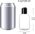 Youngever 12 Pack 4 Ounce Empty Squeeze Containers with Disc Cap, Plastic Bottles with Disc Top Flip Cap, Refillable Cosmetic Bottles, Squeeze Containers (Black Cap) by Youngever