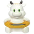 Takingup Baby Bath Thermometer, White Cow Baby Bath Thermometers, Floating Animal Toy Fun