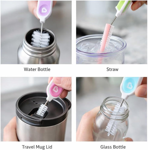 O2ktb Set, 4 Pack Bottle & Cup Detailing Brush Durable Cleaning Brushes for Bottles, Tumblers, Cups, Water Bottles