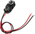 YUTOKEER 9V 15cm 5Pcs Battery Clip Connector Tinned Wire Leads Black Red I Type Battery snap Clip Connector