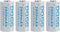 3.7 Volt 116340 Rechargeable Battery 2800mAh 4 Pack for LED Flashlight, Headlamps, etc.