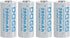 3.7 Volt 116340 Rechargeable Battery 2800mAh 4 Pack for LED Flashlight, Headlamps, etc.