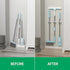 5 Pack Broom Holder Wall Mount, No Drilling Self Adhesive Mop Grippers, Dustpan and Broom Organizer