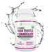 Max Absorption USDA Organic Milk Thistle 5:1 Concentrated Extract 2000mg & Organic Dandelion Root, 60 Count
