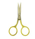 Professional Grooming Scissors - Stainless Steel Fine Straight Curved Tip Scissors for Facial Hair Removal, 3.5”