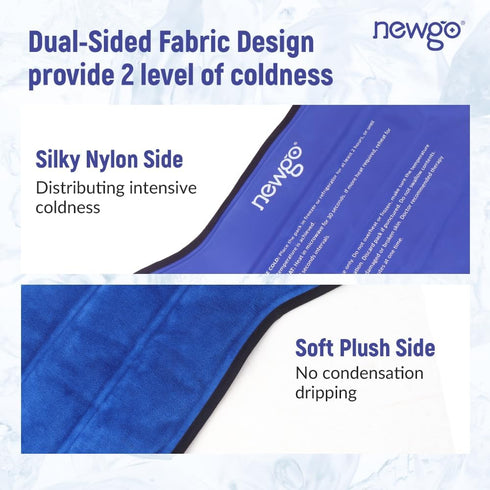 NEWGO Ice Pack for Hip Replacement Surgery - Gel Cold Pack for Hip Bursitis, Sciatica, Inflammation, Blue