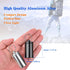 Portable Pill Holder Keychain - Aluminium Alloy Waterproof Pill Box Container for Outdoor Travel, Small Daily Case, 2PCS