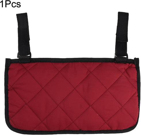 Shophubio Compact Side Bag Wheelchairs And Folding Chairs Store Small Items Effortlessly, Improve Accessibility(red)