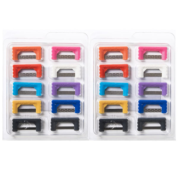 Dental Polishing Strips 2 Packs - Orthodontic IPR Striping System for Teeth Interproximal Reduction, Single-Hand Use