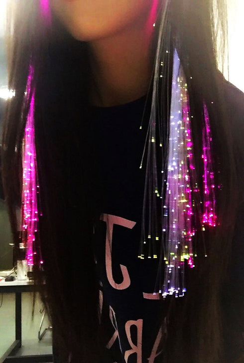 LED Light Up Hair Clips - 16 Pack Glow in the Dark Party Supplies for Women Girls