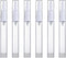 6 Pack Airless Pump Jars, Travel Size Foundation Container, 5ml Cosmetic Pump Bottles