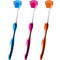 Tongue Brush, Tongue Scraper, 3 Pack Tongue Cleaner Helps Fight Bad Breath (Blue, Orange, Red)