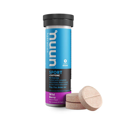 Nuun Hydration Drink Tabs - Energy - Wild Berry - 10 Tablets, Case of 2
