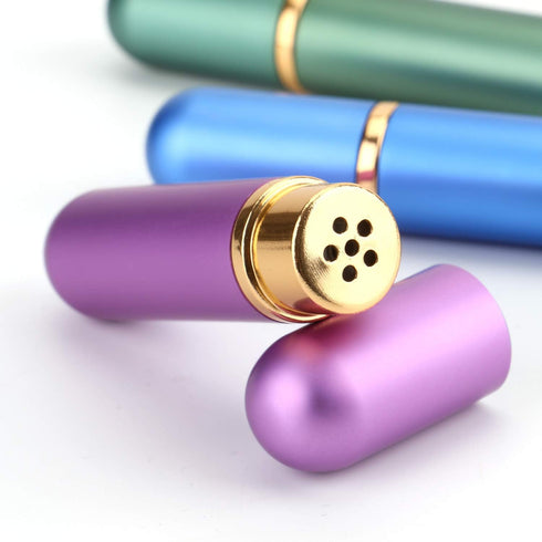 Set 8 20 Bekith of Colors Empty Essential Oil Personal Inhaler Refillable Aromatherapy Nasal Inhaler Tubes Aluminum